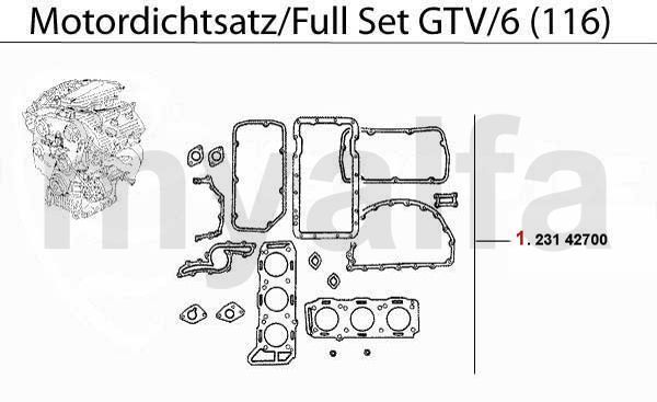 Motordichtsatz GTV/6