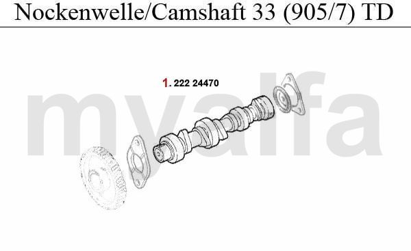 CAMSHAFT (905/7) 1.8 TD