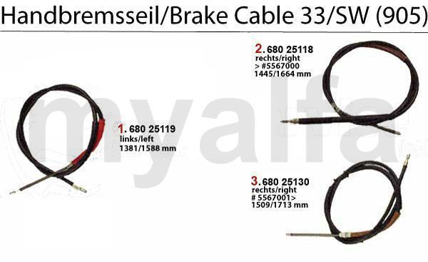 BRAKE CABLE (905)