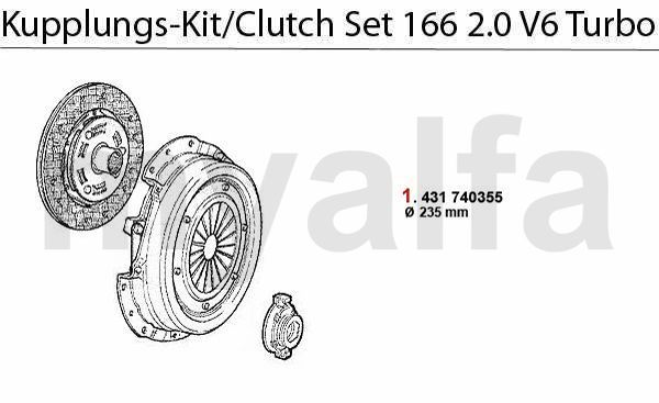 CLUTCH SET 2.0 V6 Turbo