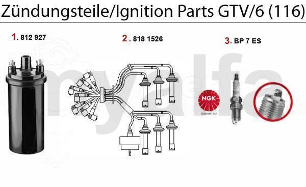 Zündungsteile GTV/6 (116)