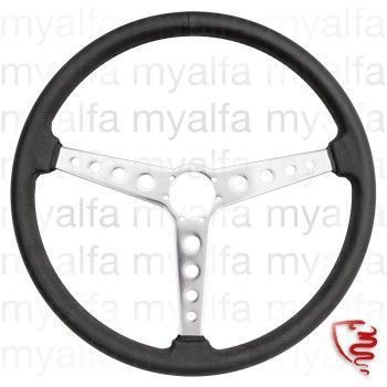 STEERING WHEEL "GTA" 385mm    LEATHER BLACK                 