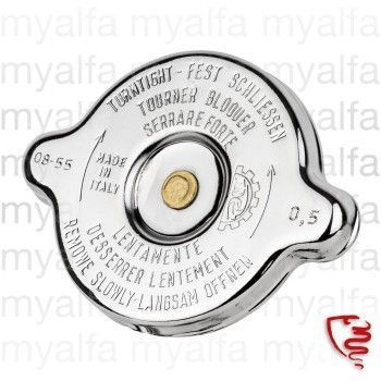 RADIATOR CAP ROUND TYPE MODELS WITHOUT EXPANSION TANK, CHROMED