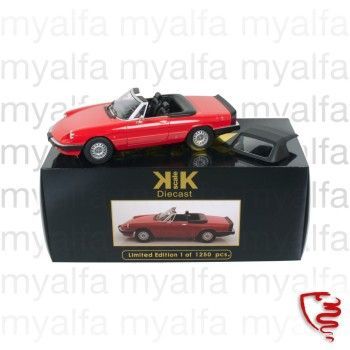 ALFA ROMEO SPIDER 1983-86 RED 1:18, LIMITED EDITION