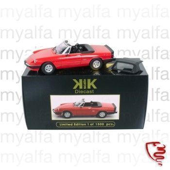 ALFA ROMEO SPIDER 1986-89 RED 1:18, LIMITED EDITION