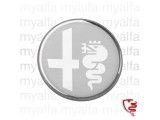 BADGE STEERING WHEEL CENTRE SILVER BADGE STEERING WHEEL CENTRE SILVER