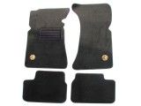 FOOT MAT SET GT BERTONE HANGING PEDALS, VELOURS BLACK, EMBROIDERED BADGE FOOT MAT SET GT BERTONE HANGING PEDALS, VELOURS BLACK, EMBROIDERED BADGE