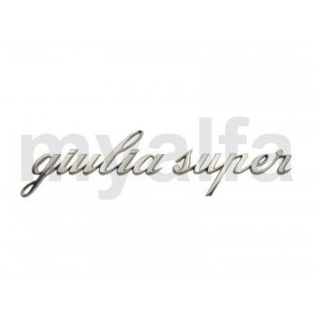 Type aanduiding "giulia super" kleine letters