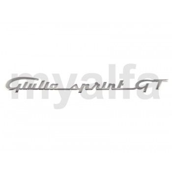 Type aanduiding "Giulia Sprint GT''