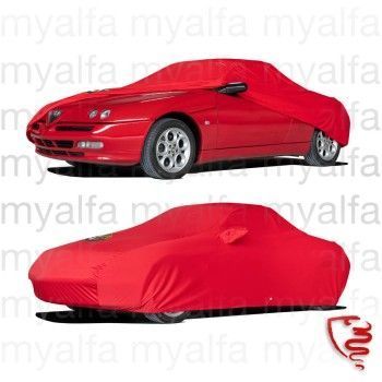Autohoes 916 GTV /Spider , maatwerk, rood incl. Alfa embleem incl. draagtas