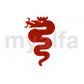 Sticker Alfa slang rood