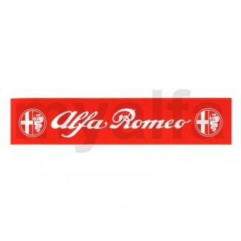 Accu sticker Alfa Romeo rro/wit