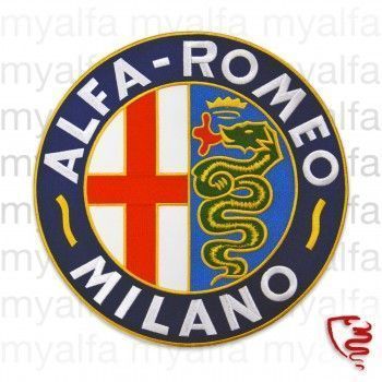 Opnaai embleem "Alfa Romeo Milano"  245 mm(op te strijken)