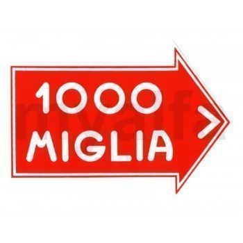 Mille Miglia grote sticker