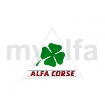 Alfa Corse sticker driehoek met klaverblad