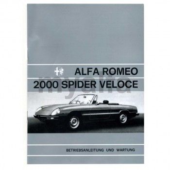 Handleiding Spider Coda Tronca 2000, Bj. 70-82