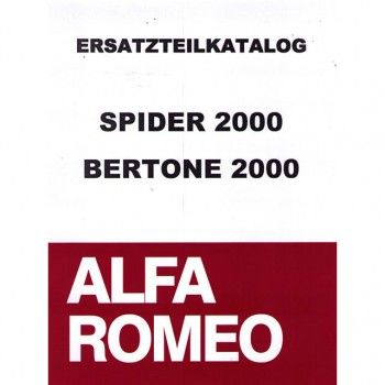 Onderdelencatalogus 2000 Spider/GT Bertone(670 blz )