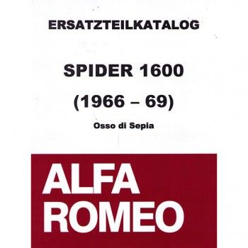 Onderdelencatalogus Spider Bj.66-68, Duetto 1600 (300 blz)