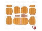 Stoelbekleding (set) Giulia Nuova Super voor + achter stof / skai bruin (wildschwein) 576 Stoelbekleding (set) Giulia Nuova Super voor + achter stof / skai bruin (wildschwein) 576