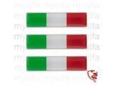 Italiaanse vlag 47x12 zelfklevend rechthoekig 3 stks
