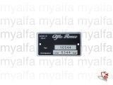 Typeplaatje 105.44, GT Bertone 1750
