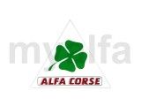 Alfa Corse sticker driehoek met klaverblad