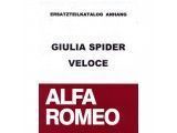 Onderdelenboek  toevoegong op 952 101 0 Giulia Spider Veloce (ital.), 140 paginas