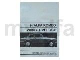 Handleiding GT Bertone 2000